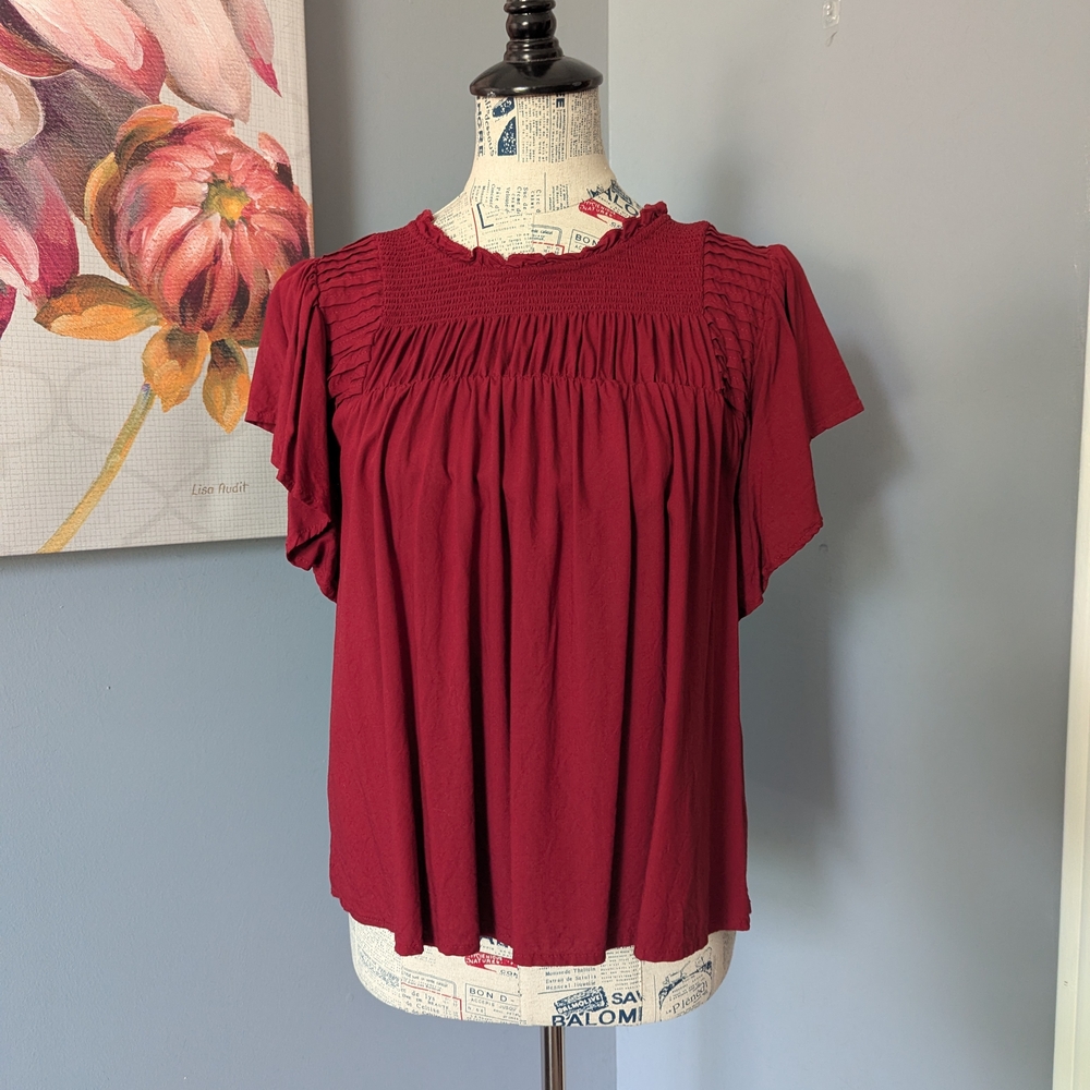 Old Navy Burgundy Women's Blouse